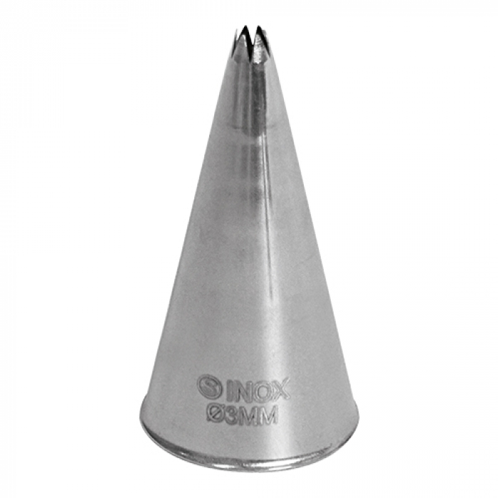 Douille inox dentée - 3 mm
